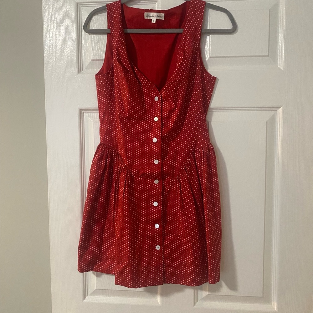 Frankie's Bikinis Red Polka Dot Mini Dress - Picture 3 of 3